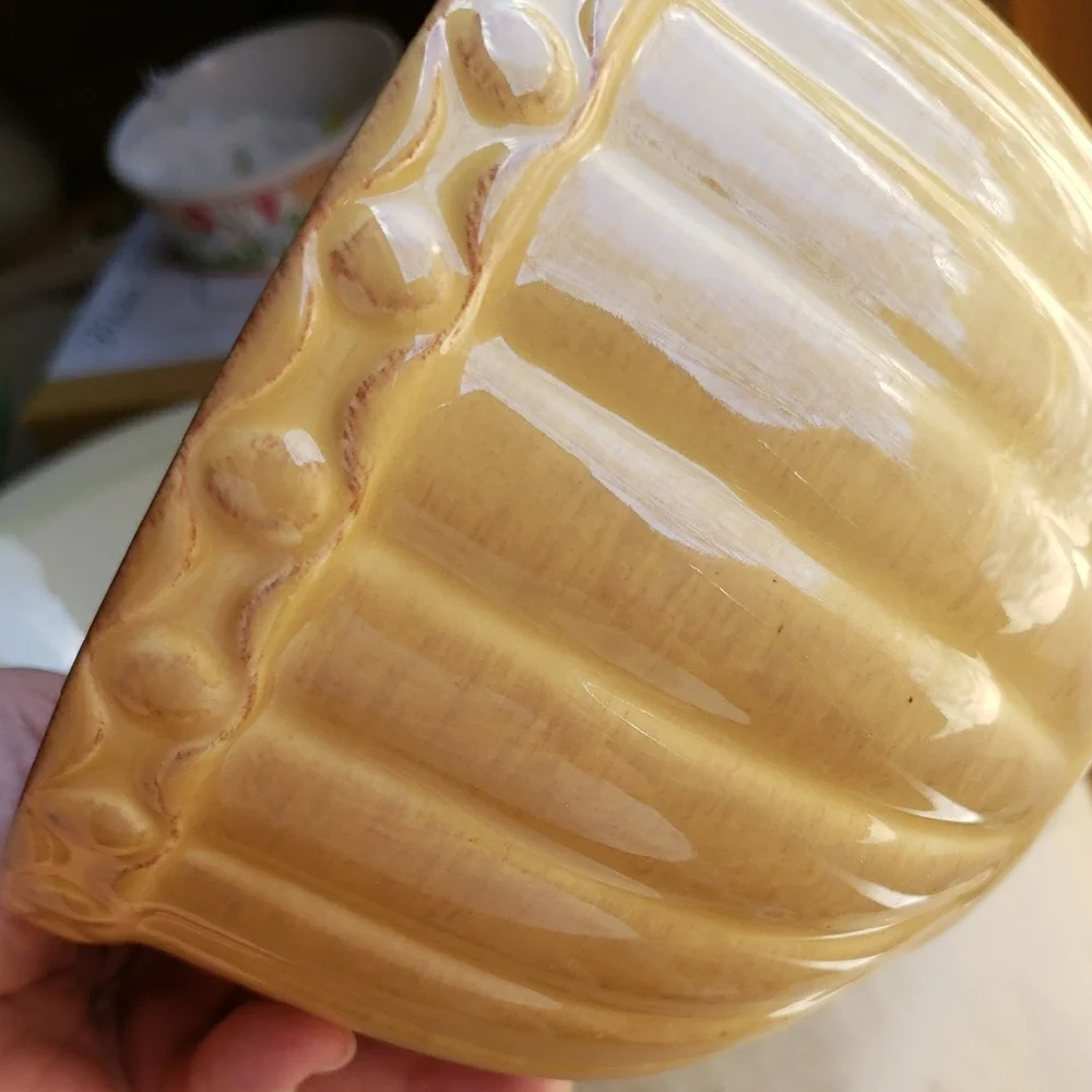 Sunny Yellow Ceramic Mixing Bowl